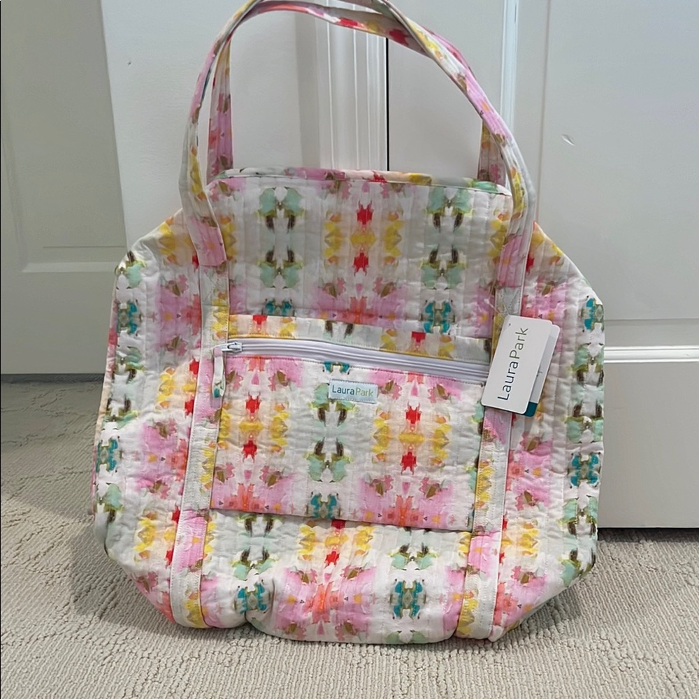 Laura Ashley Pink Floral Tote Bag